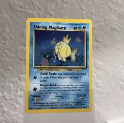 Pokemon TCG Shining Magikarp 66/64 Neo Revelation Holo Rare Fart SWIRL - Image 1