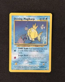 Pokemon TCG Shining Magikarp 66/64 Neo Revelation Holo Rare Fart SWIRL - Image 2