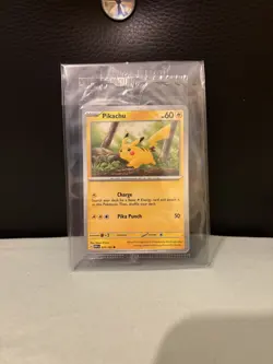 Pikachu 025/165 Pokemon Together 151 Stamped Promo SEALED - Image 1