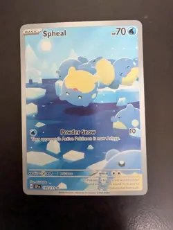 2024 Pokemon | Spheal 199/191 Sv08: Surging Sparks Full Illustration Secret Rare - Image 1