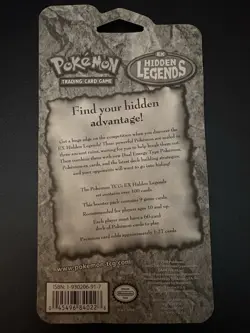 Pokemon EX Hidden Legends Sealed Blister Pack With Acrylic Mag Case - Image 2