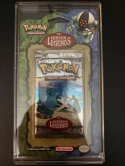 Pokemon EX Hidden Legends Sealed Blister Pack With Acrylic Mag Case - Image 3