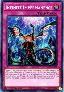 Infinite Impermanence RA01-EN075 - Secret Rare - 1st Edition - Yugioh - Image 1