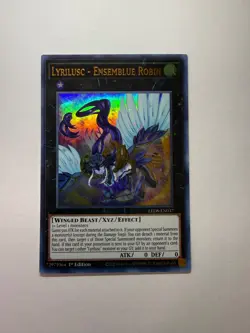 Yugioh - Lyrilusc - Ensemblue Robin - Ultra - 1st - LED8-EN037 - NM - Image 1