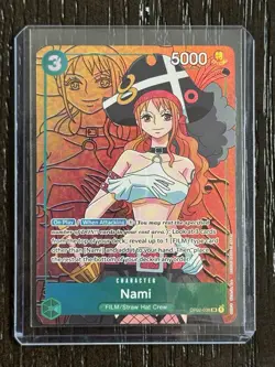 One Piece Nami OP02-036 Paramount War Alt Art Parallel NM - Image 1
