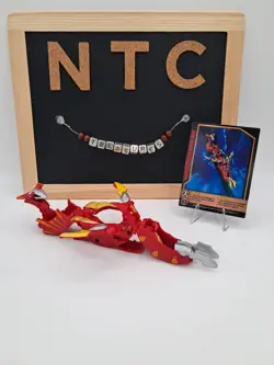Bakugan Pyrus Raytheus 270G Mobile Assault Gundalian Invaders Super Rare w/Card - Image 1