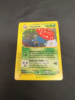 Vileplume H31/H32 Aquapolis Holo Rare Pokemon Card - Swirl - Image 1