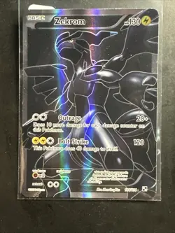 Pokemon TCG Zekrom 2011 Black and White Full Art Holo Ultra Rare Card 114/114 - Image 1