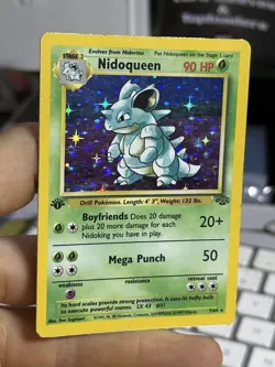 1st Edition Nidoqueen 7/64 Jungle 1999 Holo Rare WOTC Pokemon Card TCG - Image 3