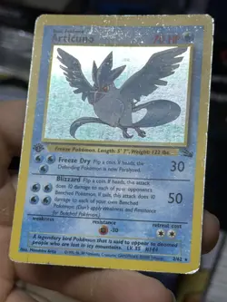 #4 1st Edition Articuno 2/62 Fossil 1999 Holo Rare WOTC Pokemon Card TCG - Image 5