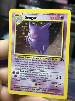 Gengar 5/62 Fossil 1999 Holo Rare WOTC Pokemon Card TCG - Image 4