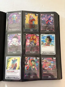 Dragon Ball Super Card Game Lot 360 Cards Full Binder DBZ Mixed Characters - Image 1