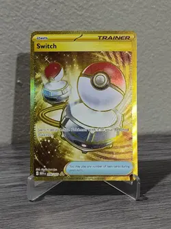 Switch 206/165 Gold - English Scarlet & Violet Pokemon 151 Pokemon Card NM - A2 - Image 1