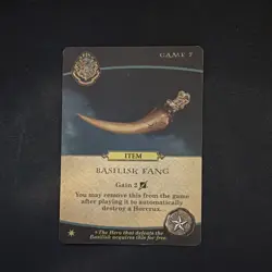 Harry Potter Hogwarts Battle "Basilisk Fang" Promo Card BRAND NEW UNUSED - Image 1