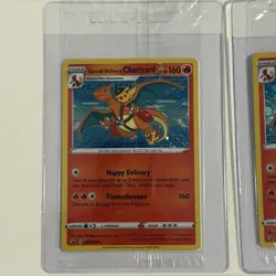 Pokemon TCG Special Delivery Charizard SWSH075 Promo Cards - Good Centering - Image 2