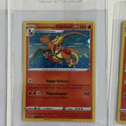 Pokemon TCG Special Delivery Charizard SWSH075 Promo Cards - Good Centering - Image 5