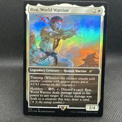 Ryu World Warrior Secret Lair Drop Foil Edition NM Unplayed Magic The Gathering - Image 1