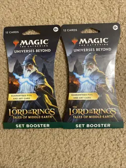 MTG The Lord of the Rings: Tales of Middle-Earth X2 Sleeved Set Booster Packs - Image 1