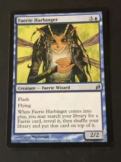 Faerie Harbinger X1 Lorwyn Ex Condition See Pics Front Back - Image 1