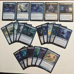 21x MTG Black & Blue Faerie Lot W/rares - No Duplicates - Commander Tribal Blue - Image 1