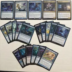 21x MTG Black & Blue Faerie Lot W/rares - No Duplicates - Commander Tribal Blue - Image 2