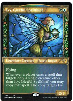 IVY, GLEEFUL SPELLTHIEF 341 MAGIC: THE GATHERING DOMINARIA UNITED TEXTURED FOIL - Image 1