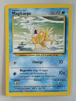 Carte pokemon FRANCAIS Magicarpe (BS 35) Set de Base [PLAYED] 18.07.2025B - Image 1