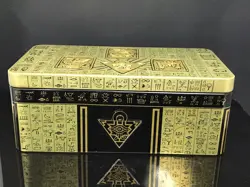 YuGiOh! 2022 Tin of the Pharaoh's Gods 1st Edition Gold Empty Egyptian Eye Horus - Image 1
