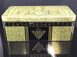 YuGiOh! 2022 Tin of the Pharaoh's Gods 1st Edition Gold Empty Egyptian Eye Horus - Image 2