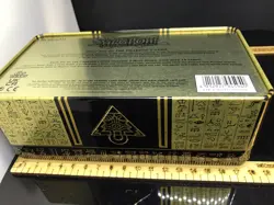 YuGiOh! 2022 Tin of the Pharaoh's Gods 1st Edition Gold Empty Egyptian Eye Horus - Image 3