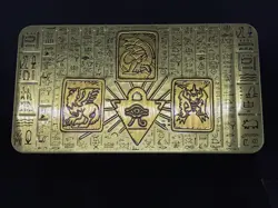 YuGiOh! 2022 Tin of the Pharaoh's Gods 1st Edition Gold Empty Egyptian Eye Horus - Image 5
