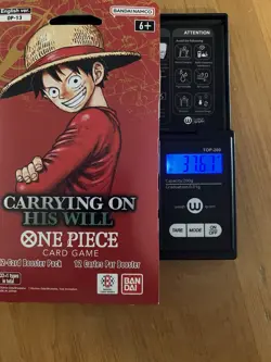 One Piece OP-13 CARRYING ON HIS WILL Sleeved Booster Pack - Heavy - 37.67g 🔥🔥 - Image 1