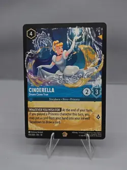 Disney Lorcana Whisper Cinderella Dream Come True Legendary Non Foil Rare - Image 1