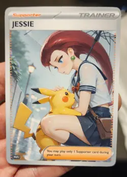 Jessie - Waifu - Goddess - Anime - DIY - Full Art - Glossy - Trainer Card - Image 1
