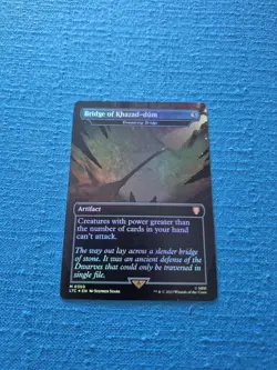MTG LOTR FOIL Bridge of Khazad Dum Ensnaring Bridge Box Topper #350 Lord Rings - Image 1