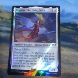 MTG Celestine, The Living Saint - Warhammer - surge Foil - ENG - NM condition - Image 1