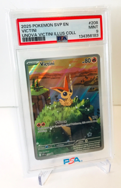 2025 POKEMON SVP PROMO UNOVA VICTINI ILLUSTRATION #208 VICTINI PSA 9 🔥📈 - Image 3