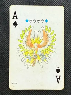 Pokemon Ho-Oh Ace of Spades Gold Deck Ho-oh Playing Card Poker Nintendo - Image 1