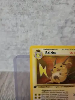 Pokemon TCG Raichu Fossil 14/62 1st Edition Holo WOTC LP - NM - Image 3