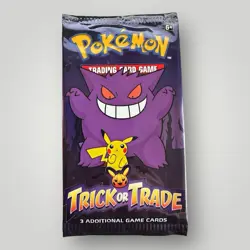 Pokemon TCG Limited Edition 2022 Sealed Trick Or Trade Booster Pack - Image 1