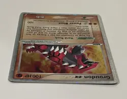 Pokemon - Groudon ex 93/100 Holo Crystal Guardians B - Image 3