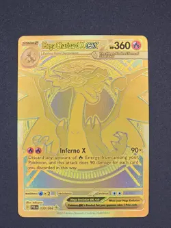 Pokemon TCG Mega Charizard X ex 130/94 Gold Ultra-Rare Holo Phantasmal Flames - Image 1