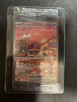 Mew ex SVP 053 Pokemon TCG Scarlet Violet 151 Black Star Promo Full Art SEALED - Image 1