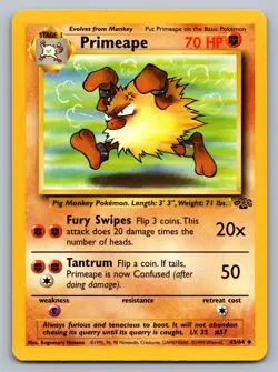 Pokemon TCG Jungle Primeape 43/64 - Image 1