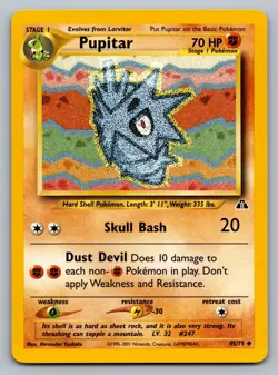 Pokemon TCG Neo Discovery Pupitar 45/75 - Image 1