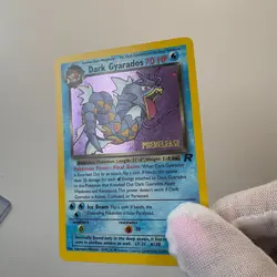 Pokemon DARK GYARADOS Prerelease 8/82 Team Rocket Rare Holo Vintage WOTC - Image 2