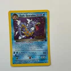 Pokemon DARK GYARADOS Prerelease 8/82 Team Rocket Rare Holo Vintage WOTC - Image 3