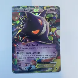 Pokemon TCG Gengar EX 34/119 Phantom Forces Ultra Rare LP ***Has Small Crease*** - Image 1
