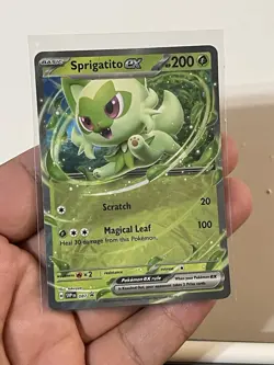 Sprigatito ex Pokemon Scarlet & Violet SVP 087 Holo Black Star Promo NM - Image 1