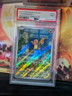 CHARMANDER OBSIDIAN FLAMES BLACK STAR PROMO#044 PSA 9 Q0004 - Image 1